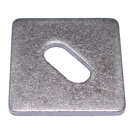 MIDWEST FASTENER Square Washer, Fits Bolt Size 5/8 in Steel, Plain Finish, 60 PK 50262